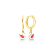 Gümüş Gold Kuğu Sallantılı Kadın Küpe thumbnail 1