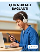 Anker Soundcore H30i Mikrofonlu Kablosuz Kulaküstü Kulaklık - 70 Saat Oynatma Süresi- Beyaz thumbnail 5