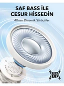 Anker Soundcore H30i Mikrofonlu Kablosuz Kulaküstü Kulaklık - 70 Saat Oynatma Süresi- Beyaz thumbnail 3
