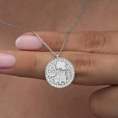 925 Ayar Gümüş Fil Motifli Şans Kadın Kolye thumbnail 2