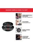 Ingenio Simple Cook 1X Küçük Set - 3 Parça - 3