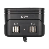 Olesson 1678 12-24V 120 Watt 3'Lü Araç Çakmak Çoklayıcı - 3