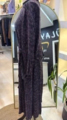 Misswhence Desenli Cupro Elbise 38829 Lİla - 2