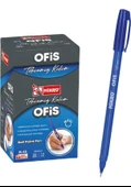 Mikro Mavi Ofis Tipi Tükenmez Kalem 50 Adet Ball Pointpen Mavi - 1
