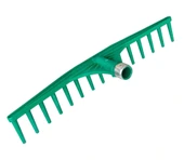 Metal Bilezikli Plastik Büyük Tırmık 59 cm 15 Diş (Sapsız) - 1