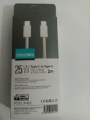 Ninova N40C 25W 2m Type-C to Tpe-C Hızlı Şarj&Data Kablosu thumbnail 2
