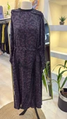 Misswhence Desenli Cupro Elbise 38829 Lİla - 1