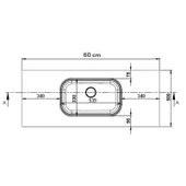 Real Stone Pure Etajerli 60x50 Antrasit Granit Banyo Lavabosu - 2