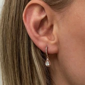 Gümüş Sallantılı Rose Damla Kadın Küpe thumbnail 4