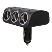 Olesson 1520 12-24V 120 Watt 3'Lü Araç Çakmak Çoklayıcı - 3
