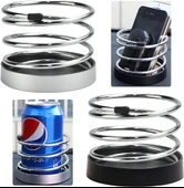 Yaylı Bardaklık Bardak İçeçek Tutucu Siyah - 1