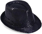 Çocuk Boy Siyah Payetli Şapka Gösteri Şapkası 54 No thumbnail 1