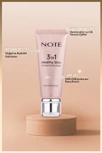 Note Cosmetics 3 in 1 Healthy Skin Light Tinted Moisturizer SPF 50 Renk Ton Eşitleyici Aydınlatıcı Krem 00 Açık Ton thumbnail 2