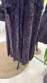 Misswhence Desenli Cupro Elbise 38829 Lİla - 5