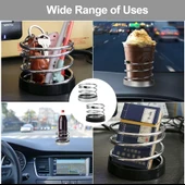 Yaylı Bardaklık Bardak İçeçek Tutucu Siyah - 7