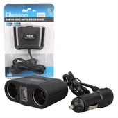 Olesson 1645 12-24V 100 Watt 2'Li Araç Çakmak Çoklayıcı - 1