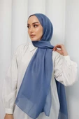 Abiye Şal Açık İndigo thumbnail 5