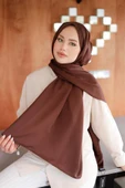 Line Şal Kahve - 1