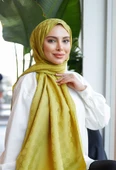 Dama Desen Şal Yağ Yeşili thumbnail 2