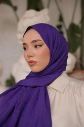 D Desen Şal Mor thumbnail 5