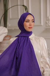 D Desen Şal Mor thumbnail 4