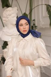 Abiye Eşarp Gece Mavi - 4