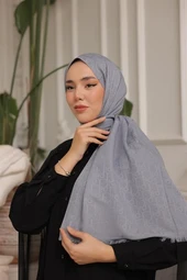 D Desen Şal Gri thumbnail 1