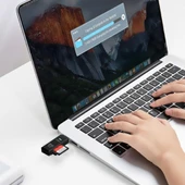 Anunnaki USB 3.0 2‑in‑1 SD TF Kart Okuyucu & Dönüştürücü Hub Veri Aktarıcı Adaptör - 4