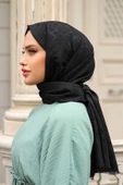 C Desen Şal Siyah - 1