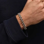 Gümüş Oksitli Toplu Erkek Bileklik thumbnail 5