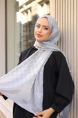 Dama Desen Şal Gri - 2