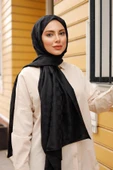 Dama Desen Şal Siyah - 2