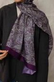 Etnik Desen Larisa Şal Mor - 1