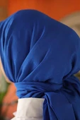 G Desen Eşarp Saks Mavi - 2
