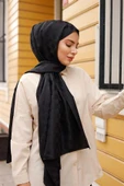 Dama Desen Şal Siyah - 3