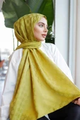 Dama Desen Şal Yağ Yeşili thumbnail 6
