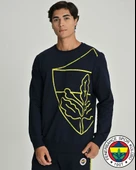 Fenerbahçe S.K. 25/26 Sezon Tribün All Over Baskı Logolu Erkek Sweatshirt thumbnail 1