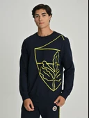 Fenerbahçe S.K. 25/26 Sezon Tribün All Over Baskı Logolu Erkek Sweatshirt thumbnail 4