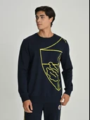 Fenerbahçe S.K. 25/26 Sezon Tribün All Over Baskı Logolu Erkek Sweatshirt thumbnail 2