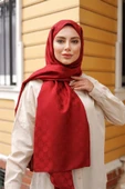 Dama Desen Şal Bordo thumbnail 4
