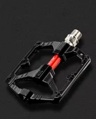 Sarissa T26 Çift Kovanlı Alüminyum Geniş Platform DU Peilin Rulman Bisiklet Pedalı Siyah - 9