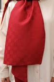 Dama Desen Şal Bordo thumbnail 1