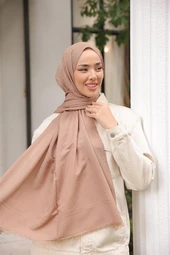 B Desen Şal Sütlü Kahve thumbnail 3