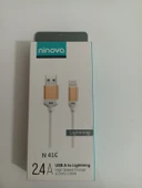 Ninova N41C 2.4A Usb A-Lightning Hızlı Şarj ve Data Kablosu - 1