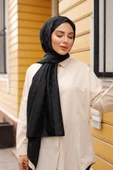 Dama Desen Şal Siyah - 5