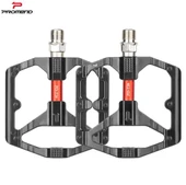 Sarissa T26 Çift Kovanlı Alüminyum Geniş Platform DU Peilin Rulman Bisiklet Pedalı Siyah - 1