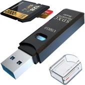 Anunnaki USB 3.0 2‑in‑1 SD TF Kart Okuyucu & Dönüştürücü Hub Veri Aktarıcı Adaptör - 5