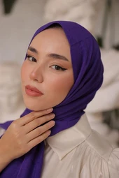 D Desen Şal Mor thumbnail 3