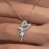 Gümüş Peri Kızı Kadın Kolye thumbnail 1