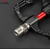 Sarissa T26 Çift Kovanlı Alüminyum Geniş Platform DU Peilin Rulman Bisiklet Pedalı Siyah - 4